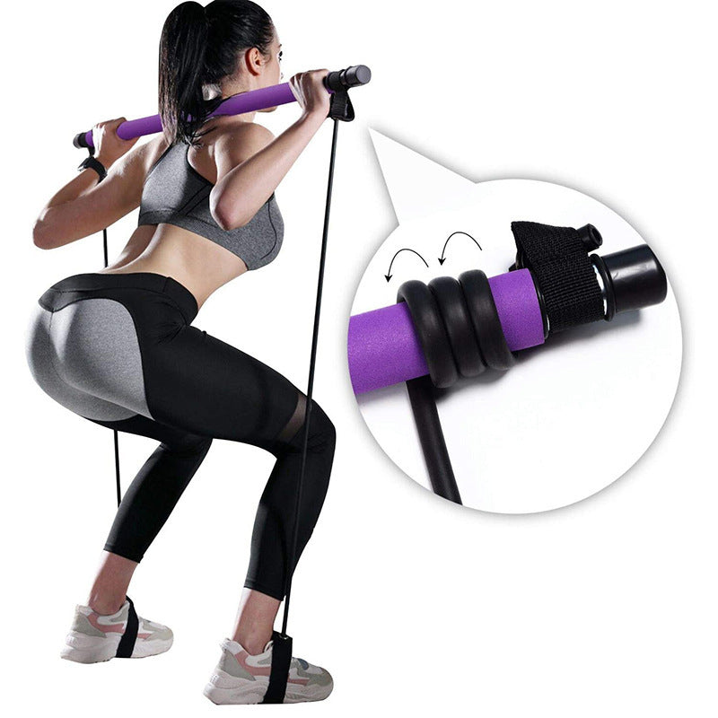 Fitness Yoga Pilates Bar Portable 