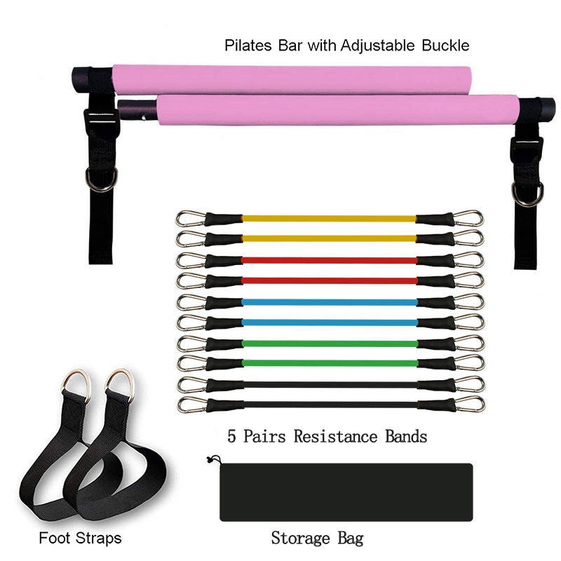 Fitness Yoga Pilates Bar Portable 